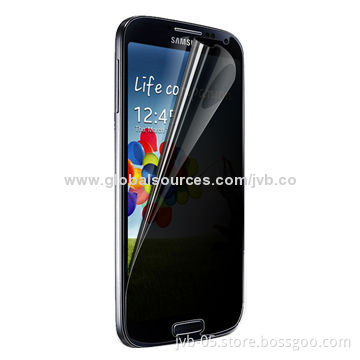 Privacy mobile phone screen protectors for Galaxy S4, 180 degrees